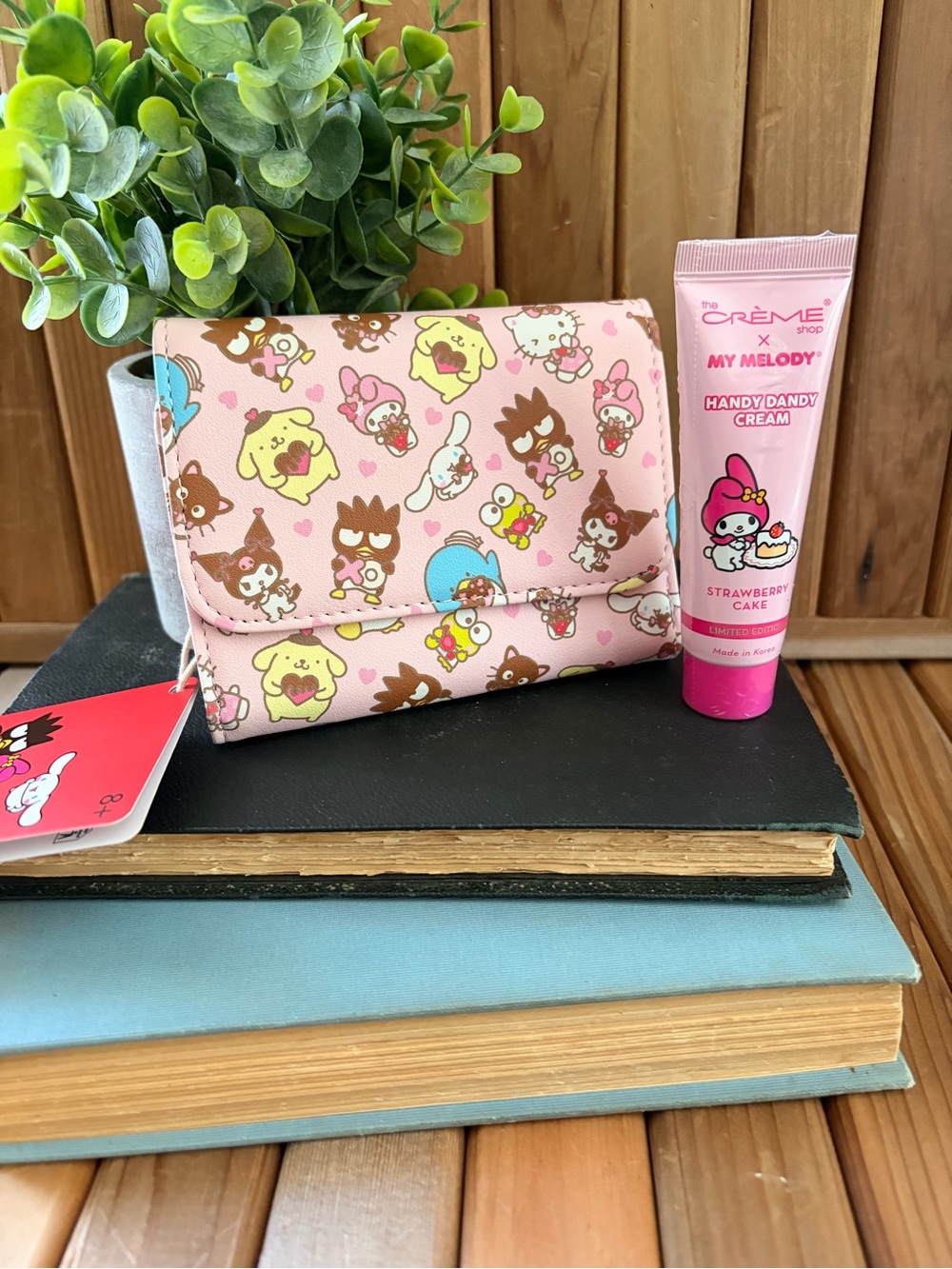 Loungefly Sanrio My Melody Wallet and The Crème Shop Strawberry Cake Hand Cream